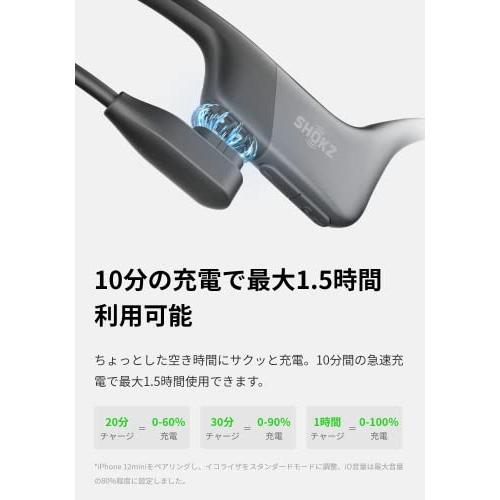 急速充電 Shokz 旧AfterShokz  OpenRun 骨伝導イヤホン 公式ストア正規品 驚きの通話品質 IP67防塵防水 ワイヤレス bluetooth5.1 2 30日間返品無料 コズミックブ｜days-of-magic｜04