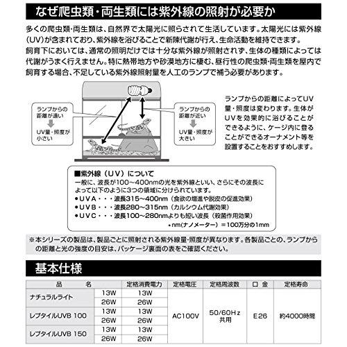 ジェックス EXO TERRA エキゾテラ GEX EXOTERRA レプタイルUVB100 26W PT2187 熱帯・亜熱帯 爬虫類用 紫外線ライト 熱帯・亜熱帯に棲息する爬虫類にとって最適な｜days-of-magic｜05