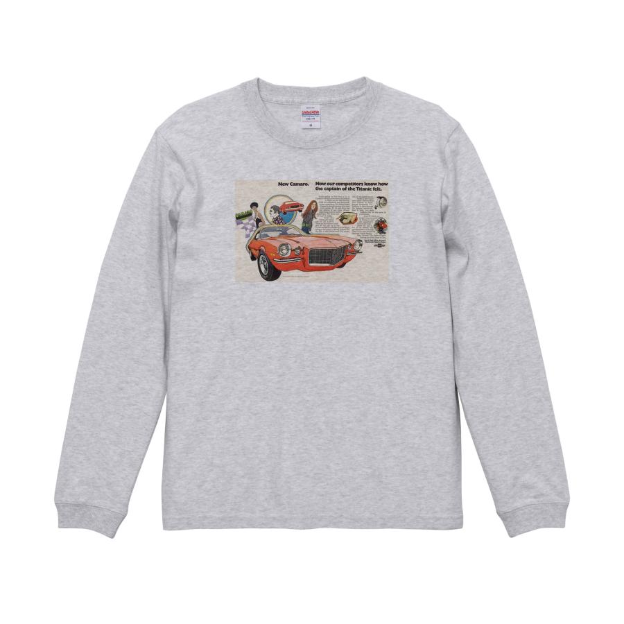 アドバタイジング シボレー ロンT 長袖Tシャツ アッシュグレー (M/L