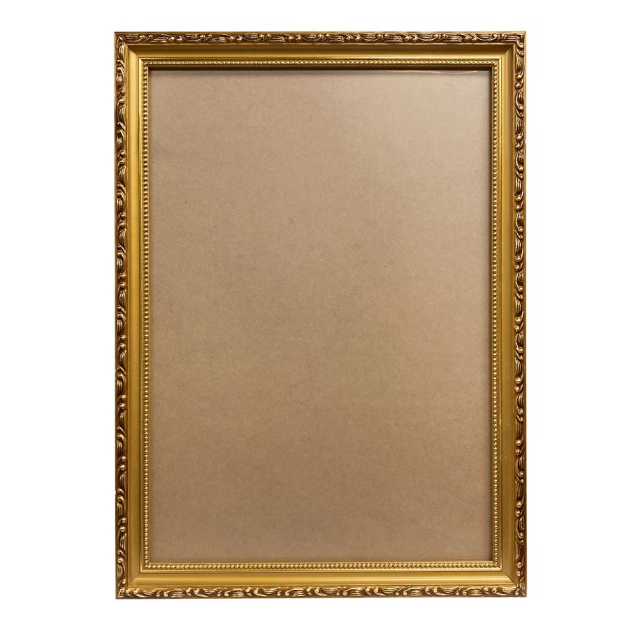 豪華 ビンテージ風 A3 額縁 木製 フレーム 金 アートポスター レトロ