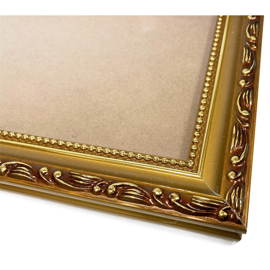 豪華 ビンテージ風 A3 額縁 木製 フレーム 金 アートポスター レトロ