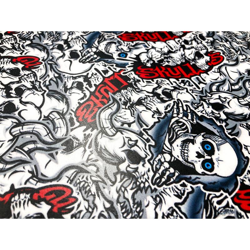 A4 カーラッピングシート ボムステッカー スカル柄 SKULL ドクロ 骸骨