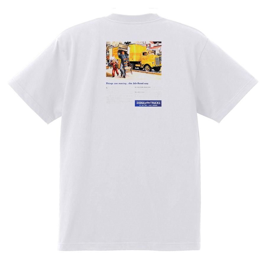 アドバタイジング ダッジ 白 Tシャツ 1948 1947 1946 トラック バン ピックアップ アメ車 アドバタイズメント P1924 ...