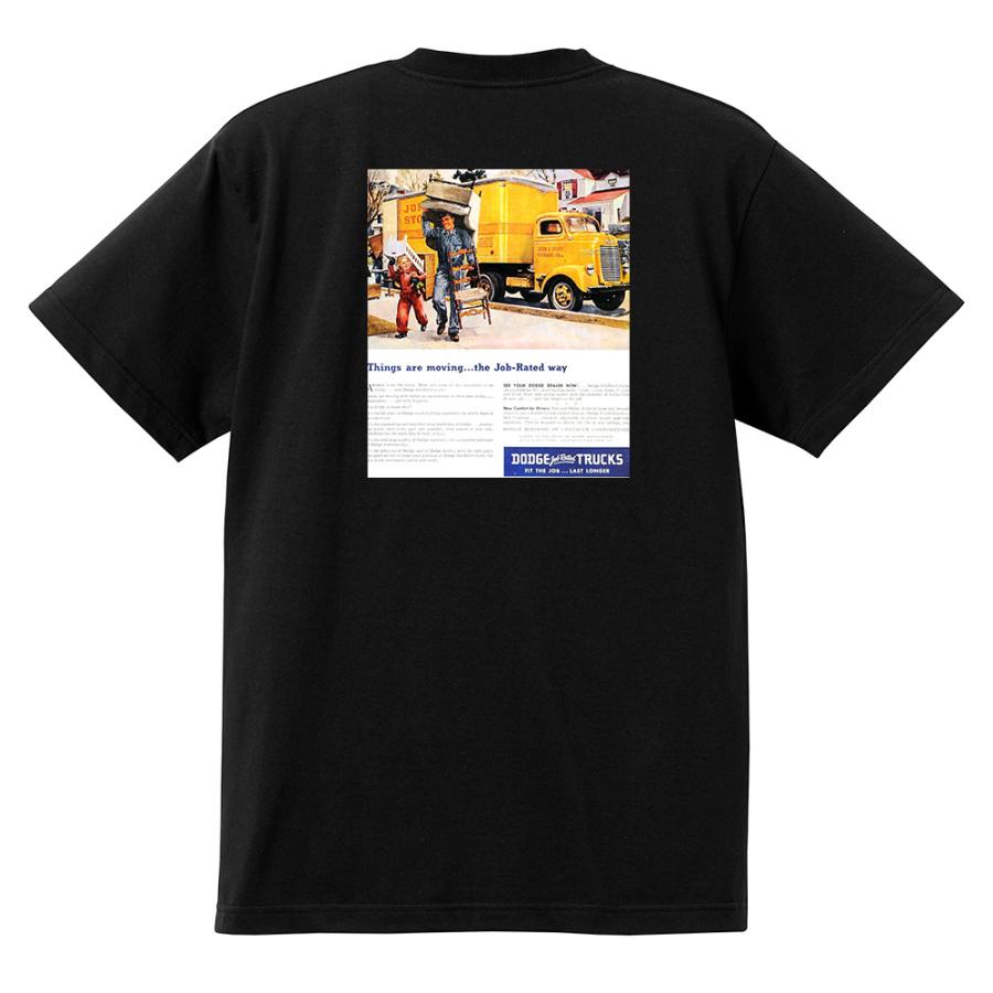 アドバタイジング ダッジ 白 Tシャツ 1948 1947 1946 トラック バン ピックアップ アメ車 アドバタイズメント P1924 ...