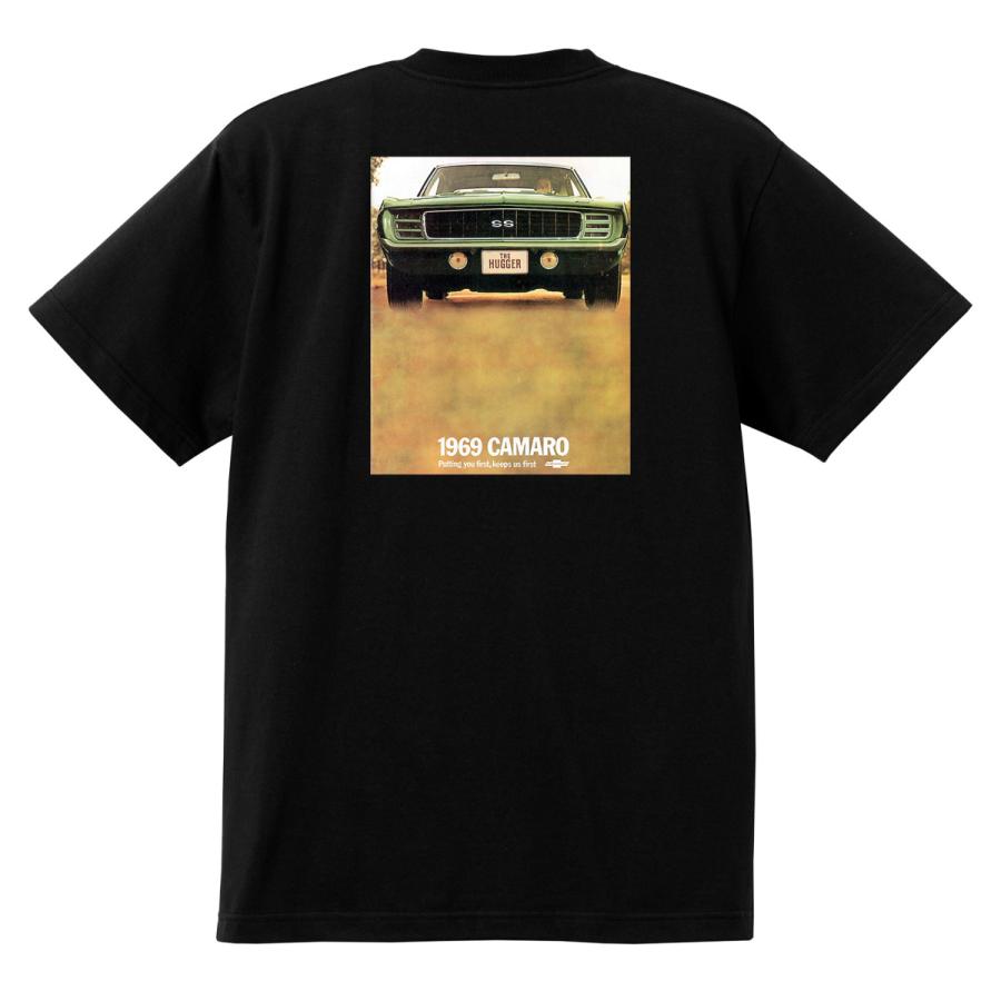 アドバタイジング シボレー カマロ 1969 Tシャツ 024 黒 アメ車ホット