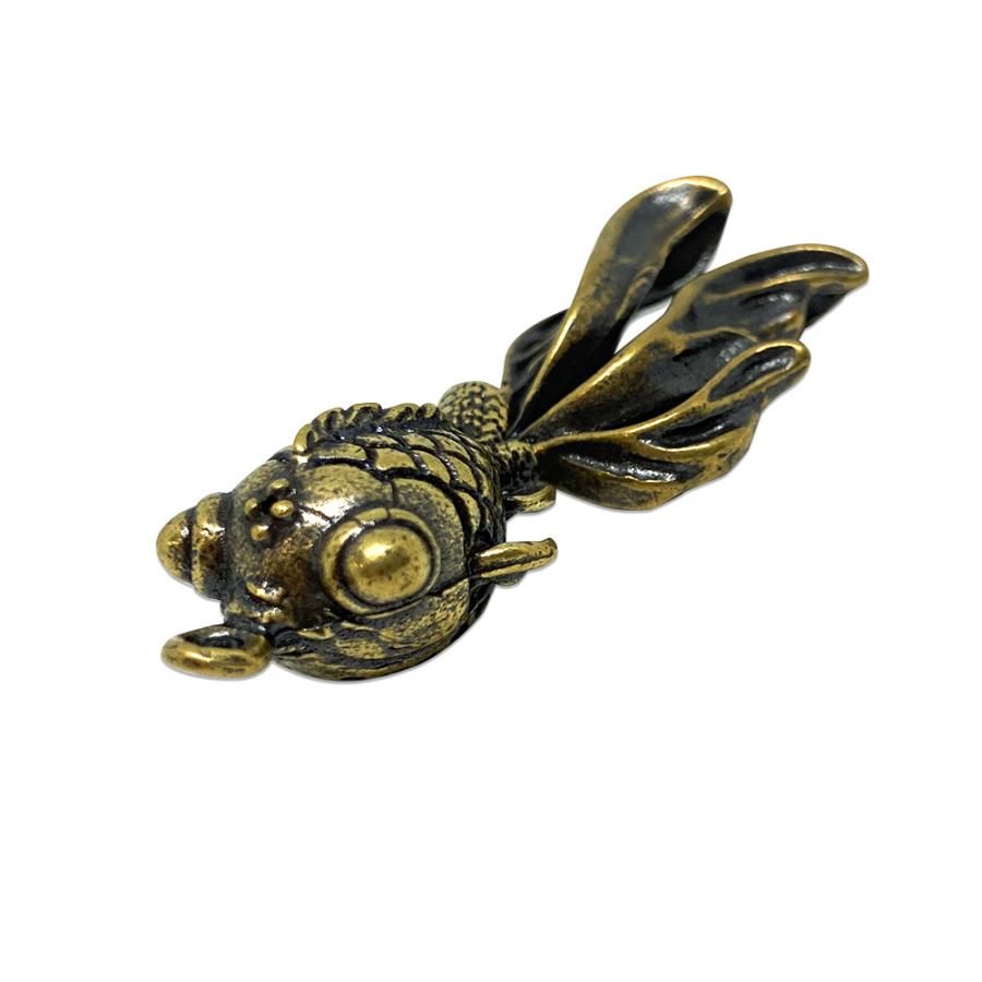 金魚 デメキン 出目金 ブラス 真鍮製 アンティーク ビンテージ調