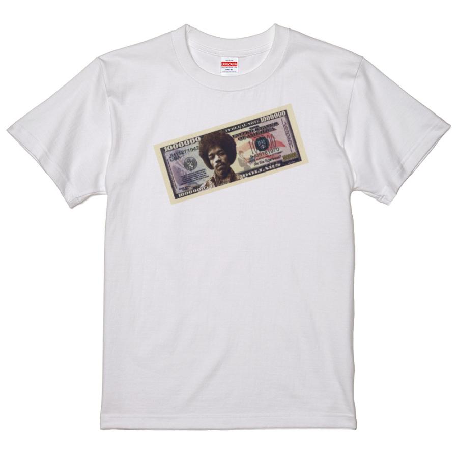 ジミ・ヘンドリックス ？ Tシャツ 白地 ロック ギタリスト ギター 100