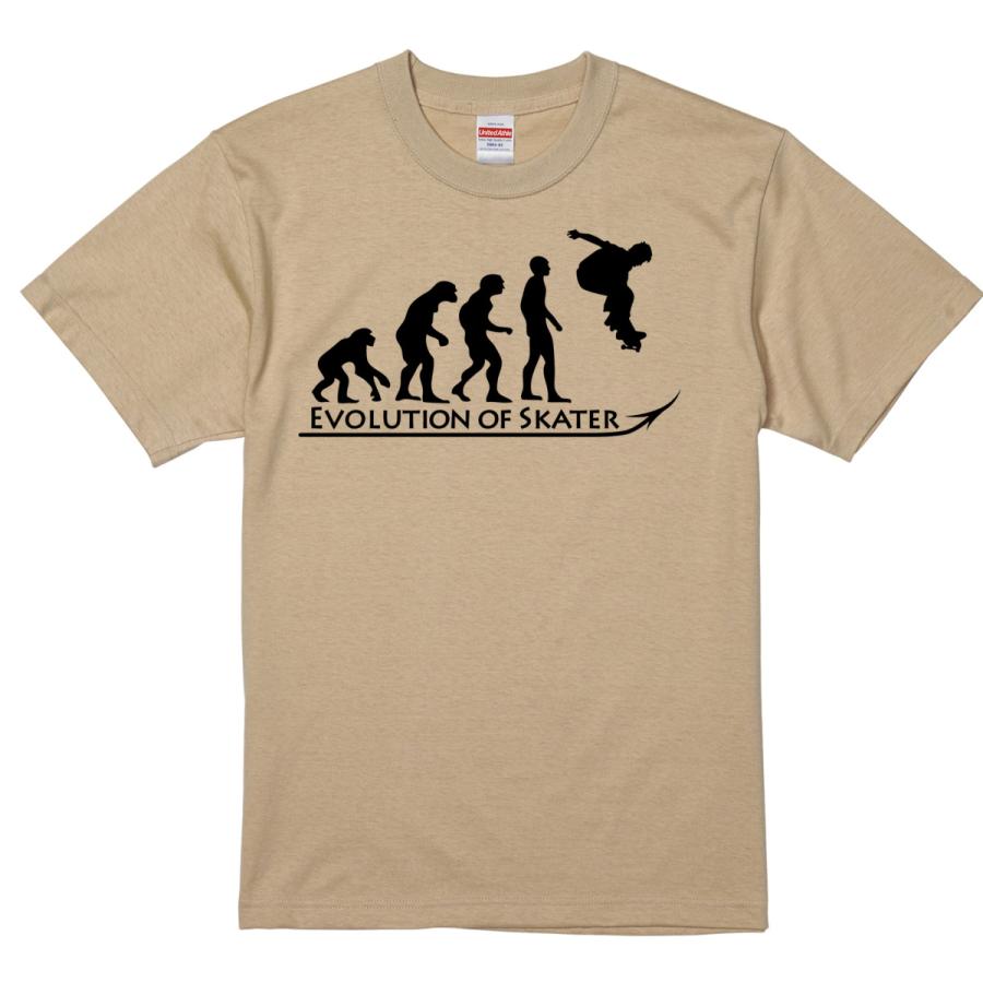 進化 EVOLUTION Tシャツ スケーター スケボー ライトベージュ
