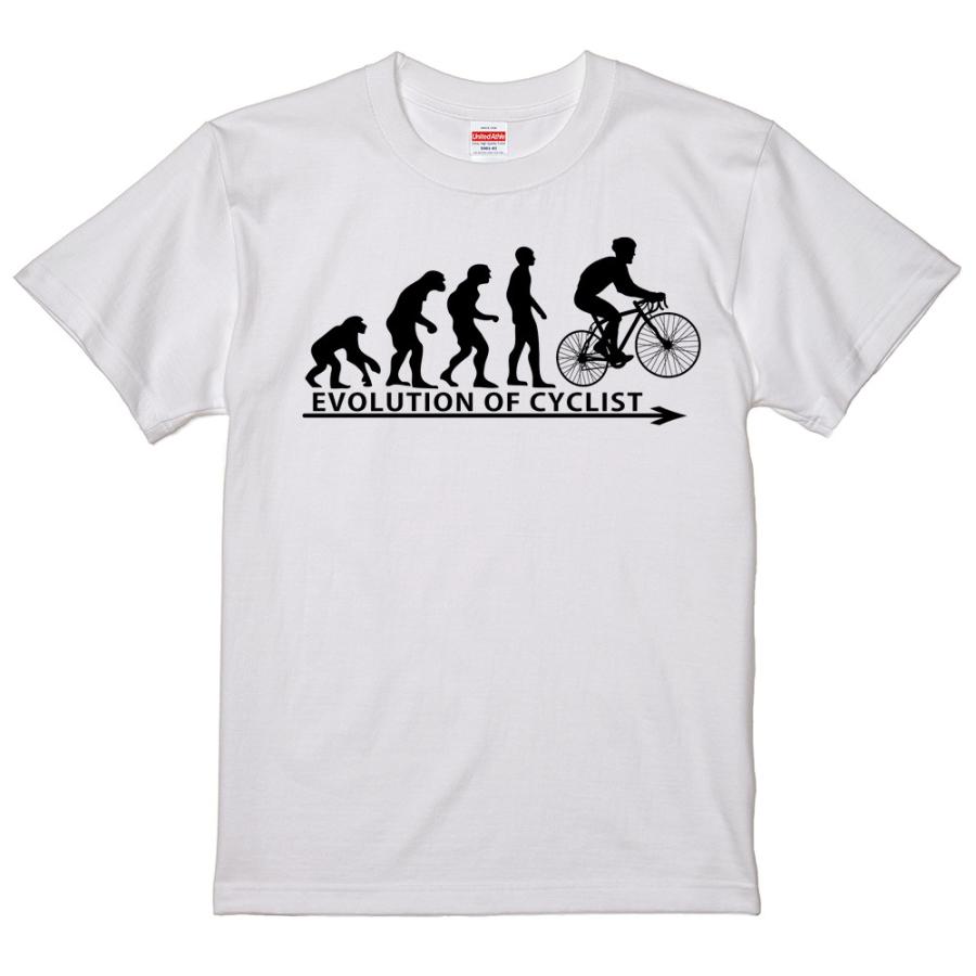 進化 EVOLUTION Tシャツ サイクリスト ( 白 ライトベージュ 黒  