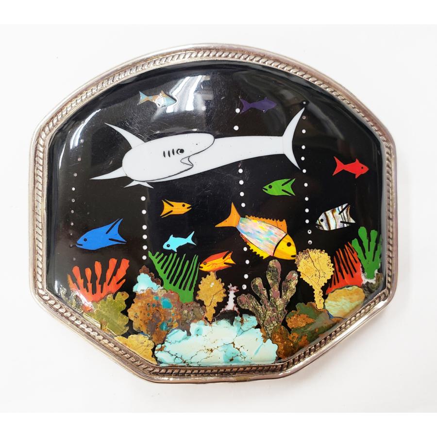 大注目 インディアンジュエリー バックル 超絶 海モチーフ インレイバックル K スタンプ ネイティブ 鮫 シャーク インディアン カントリーウエスタン ウエスタン 財布 帽子 ファッション小物 Headshotsbar Com