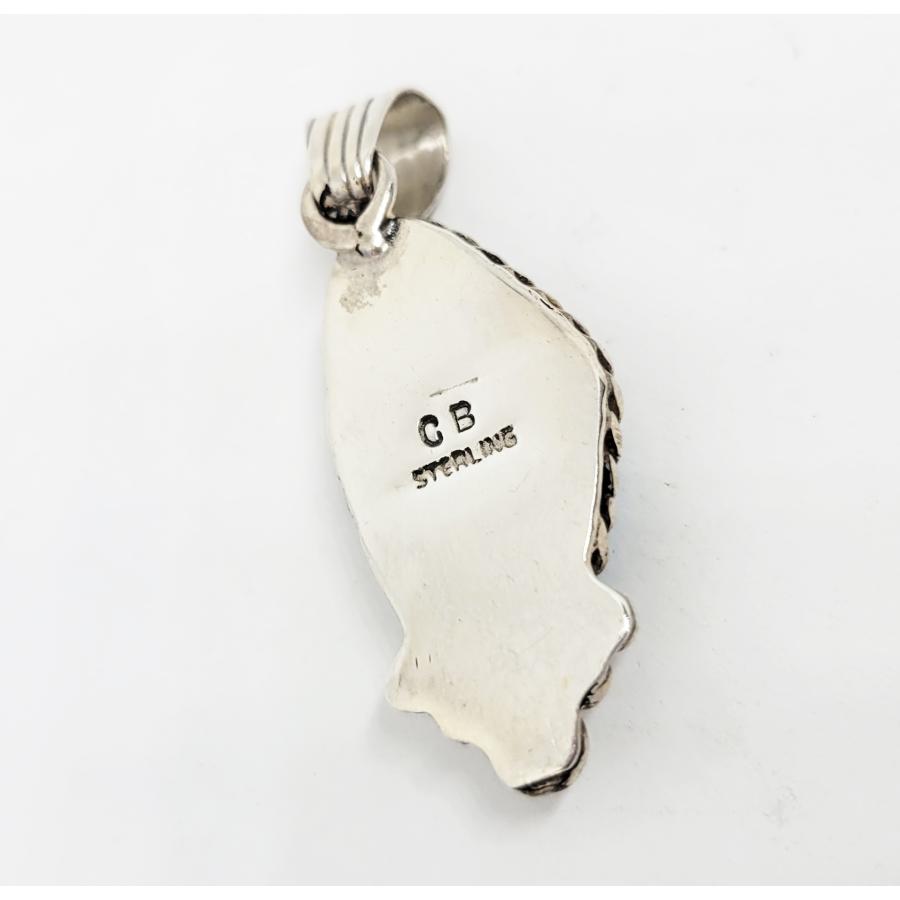 ナバホ　P.Skeets　ペンダントトップ　ターコイズ　STERLING ナバホ P.Skeets ペンダントトップ ターコイズ STERLING Indian