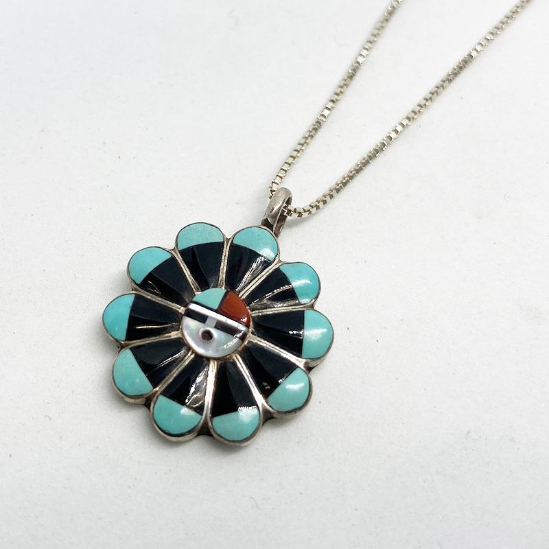 ZUNI サンフェイス　ホセ＆ドラ　マッシー　インディアンジュエリー ZUNI サンフェイス ホセ＆ドラ マッシー インディアンジュエリー