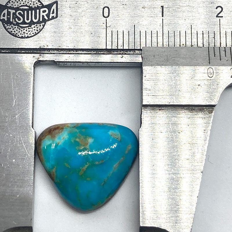 上質 キングマン ターコイズ カボション 11.5ct トルコ石 K24 ルース