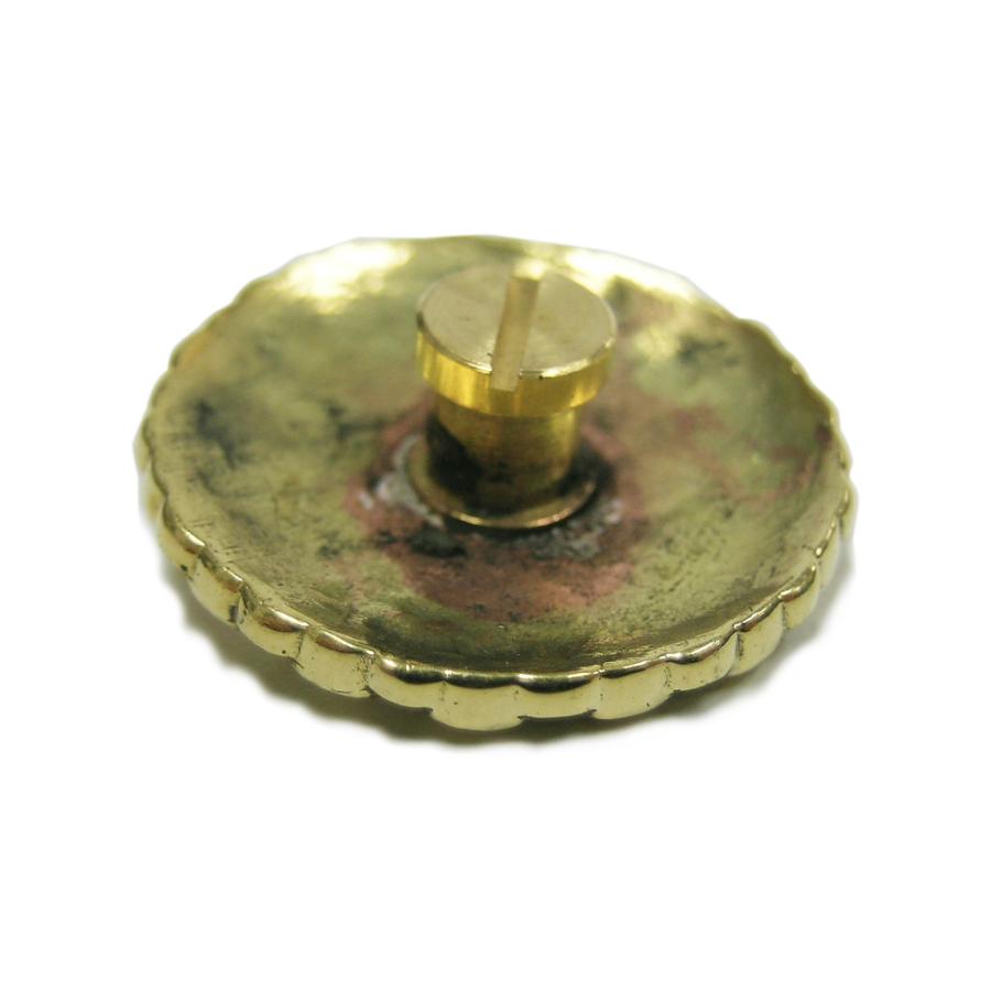 菊紋 真鍮製 コンチョ ボタン 小 金色 直径24mm 十六紋菊 ご紋 : DAY-S