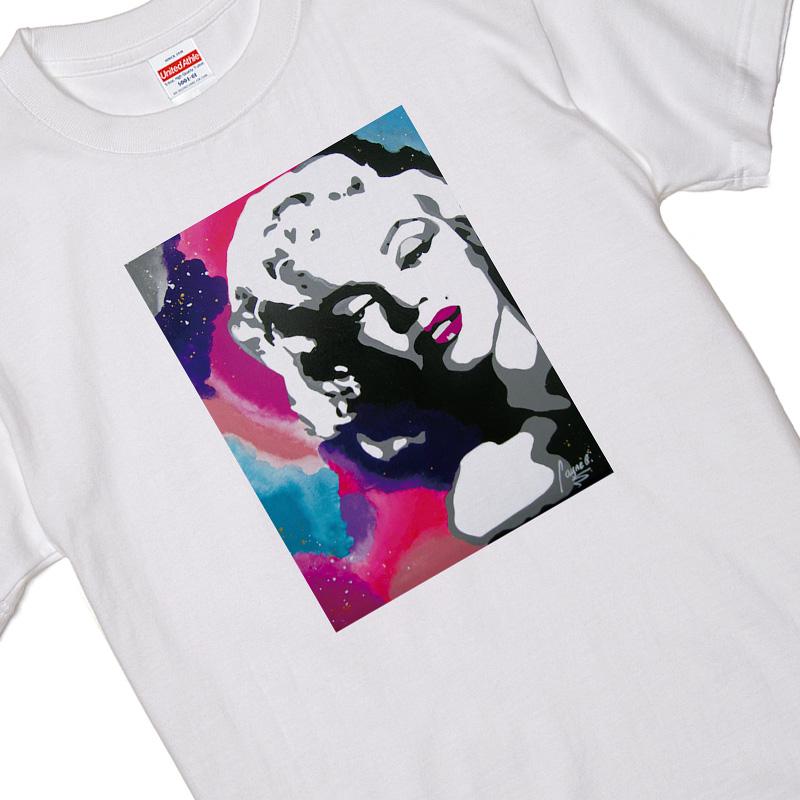 マリリン Tシャツ マリリンモンロー フィフティーズ 白地 イラスト