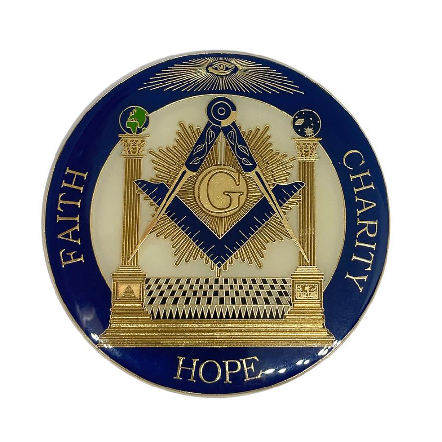 フリーメイソン メタル製 エンブレム Gマーク コンパス HOPE 青金白 : DAY-S Yahoo!ショップ - 通販 - Yahoo!ショッピング