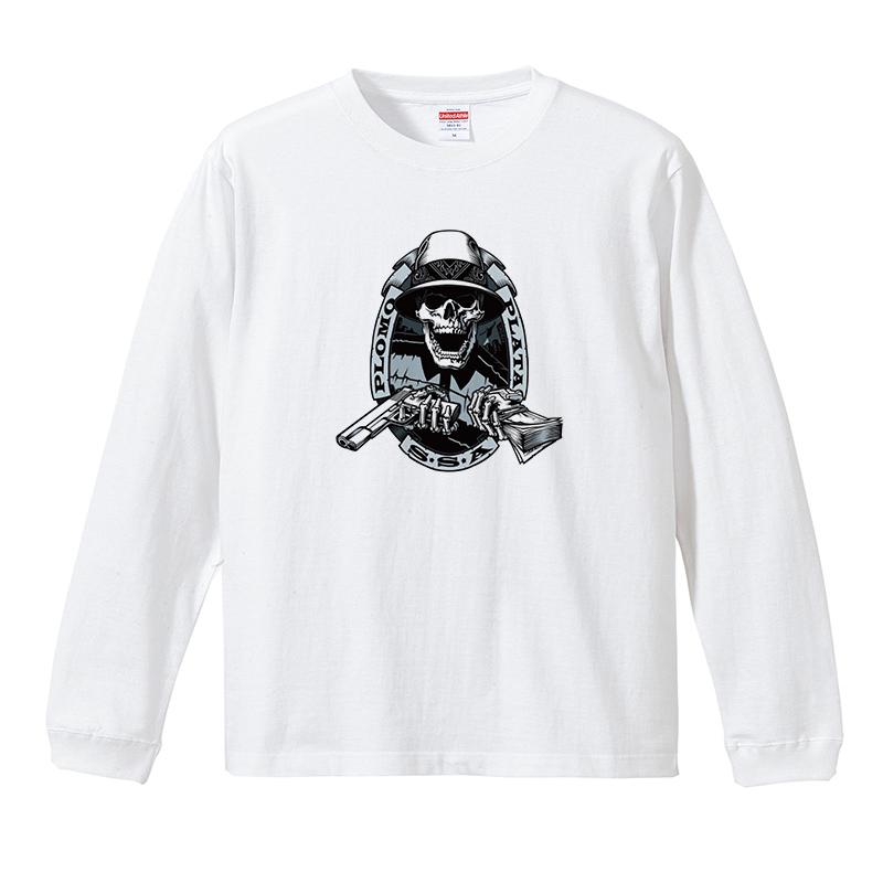 ローライダー HIPHOP系 ロングTシャツ リブ付 白 (S/M/L/XL) 88 ローライダー HIPHOP系 ロングTシャツ リブ付 白 (S/M/L/XL) 88
