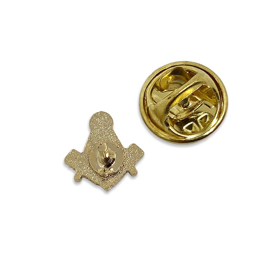 フリーメイソン ピンバッチ 10mm コンパス Gマーク 金色 秘密結社