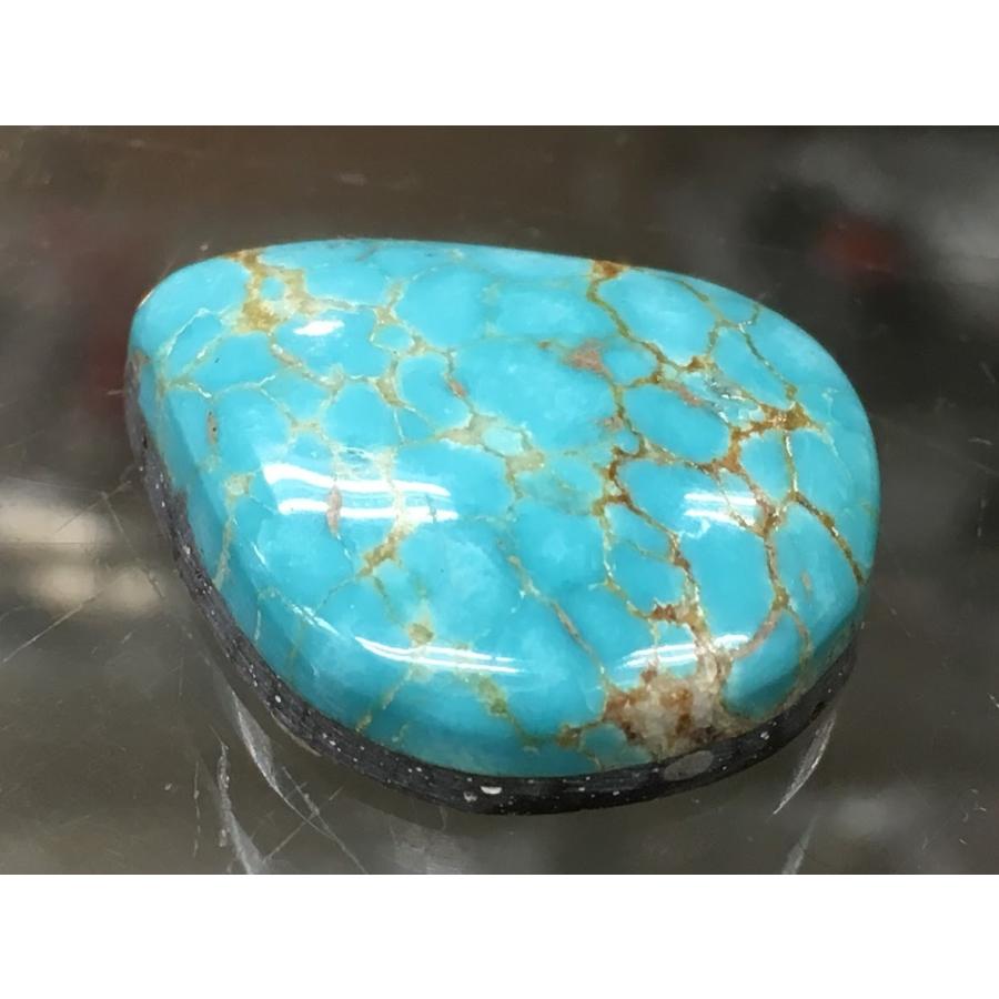 ナンバーエイト8 ターコイズ カボション 19.5ct (#8-44) ルース