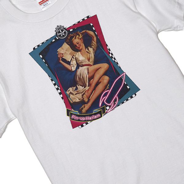 50年代 レトロ ピンナップガール トランプ柄  半袖 Tシャツ トップス 新品☆現品限り】 50年代レトロ ピンナップガール トランプ柄