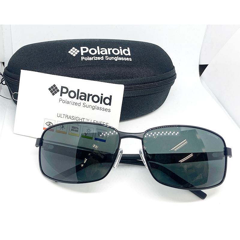 ポラロイド Polaroid 目に優しい 偏光 サングラス PLD2045/S-807M9 マットブラック 黒 UV400 新品 オーバル