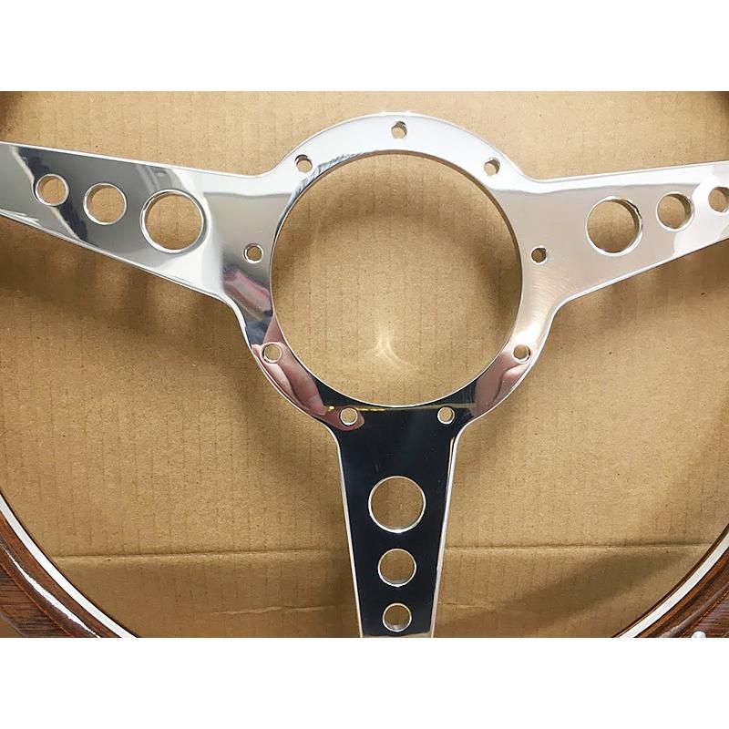 カスタム アルミ ビレット クラッシックウッド 丸穴フラット