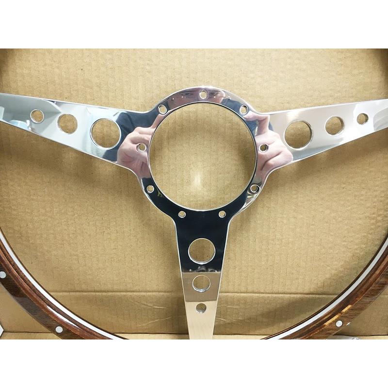 ジャガー Eタイプ 15インチ 1961~1974 ウッド ステアリング リプロ品