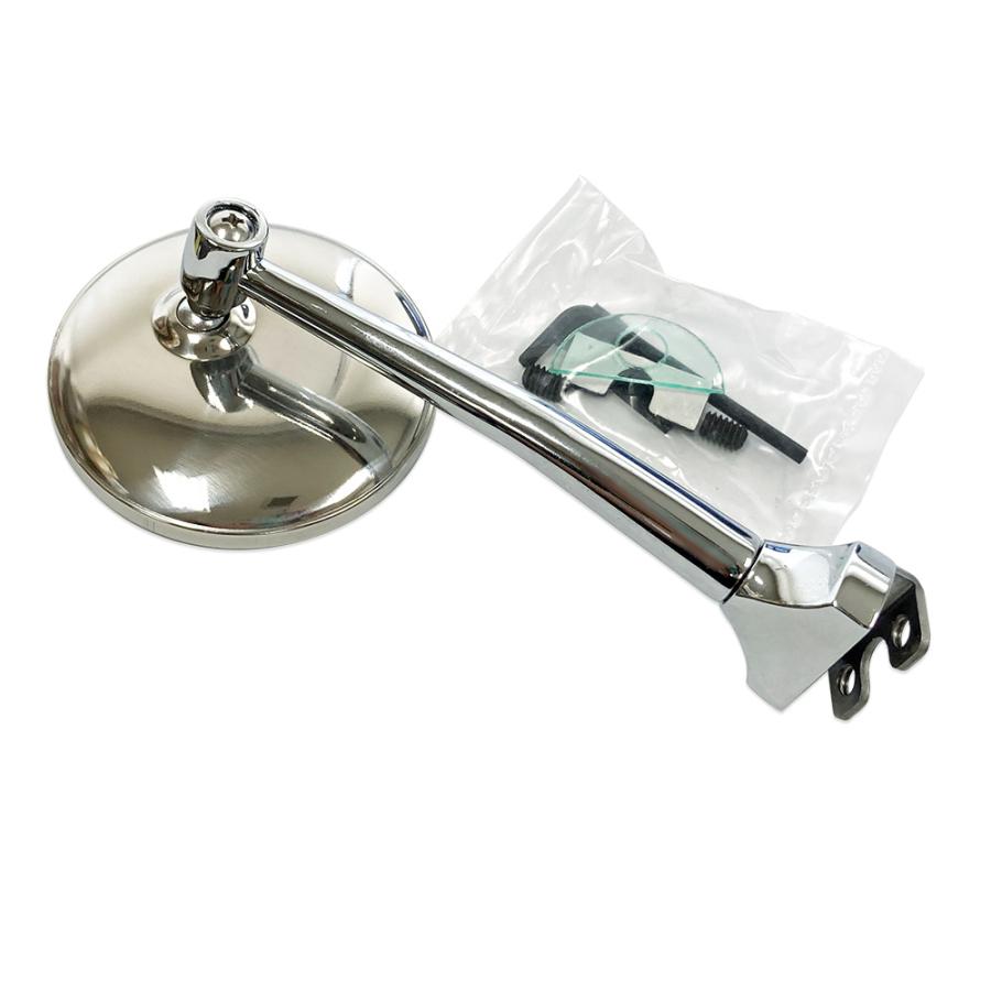 ステンレスポリッシュ 3インチ ピープミラー ストレートネック 1個