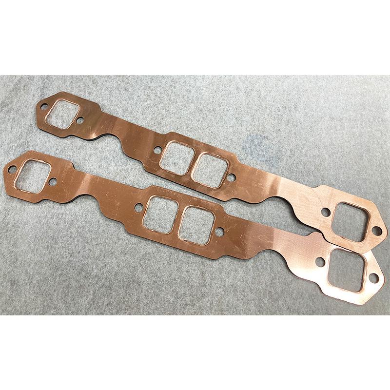 シボレー スモールブロック ヘダース カッパー ガスケット 四角穴 赤銅 