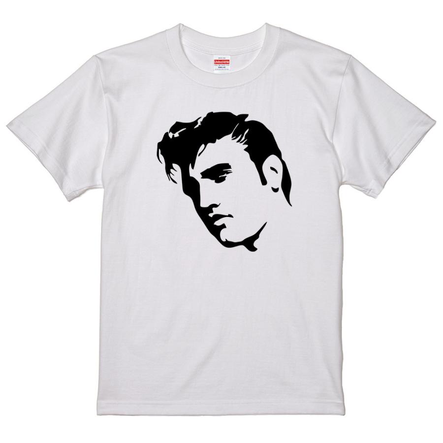 エルビス プレスリー ? Tシャツ 1950s (白/ライトベージュ/黒) 2