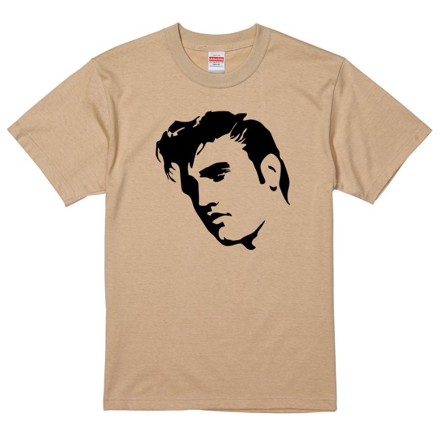 エルビス プレスリー ? Tシャツ 1950s (白/ライトベージュ/黒) 2