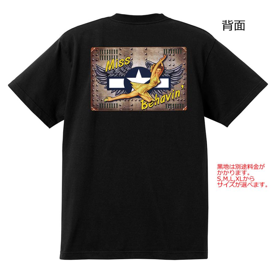 ホットロッド系Tシャツ レトロ ミリタリー 米軍 H20 ノーズアート