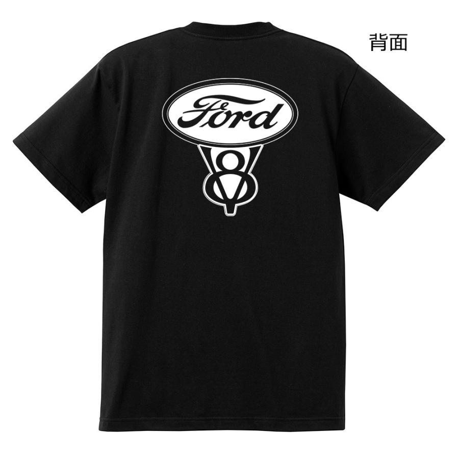 フォード Tシャツ 黒 マスタング f100 f150 ホットロッド V8 : DAY 