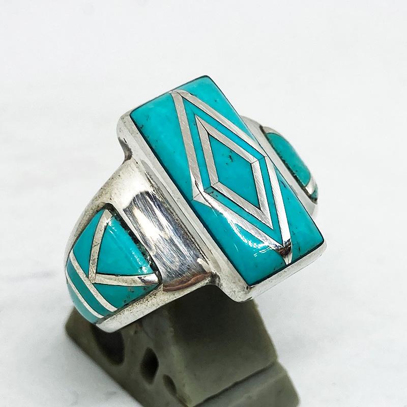 Native American Jewelry ズニ族 インレイリング | izohome.com