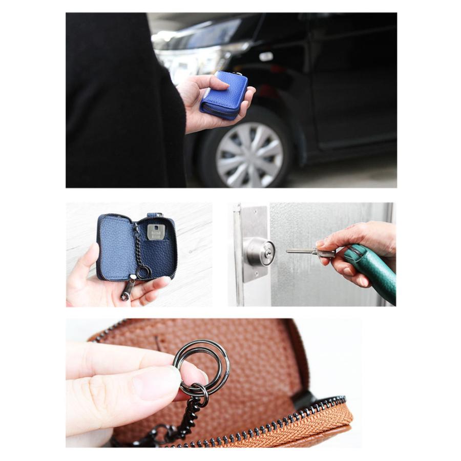 スマートキーケース 車 レディース メンズ キーホルダー キーリング