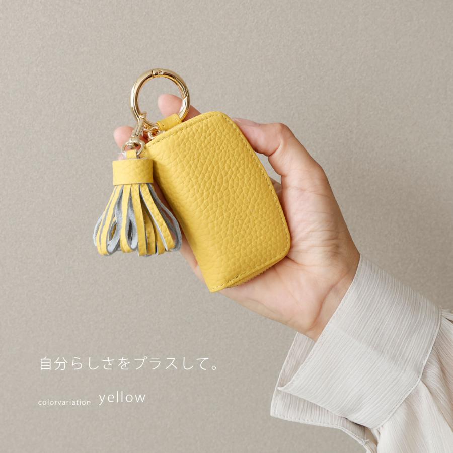 キーホルダー おしゃれ 革 レディース タッセル チャーム メンズ 本革