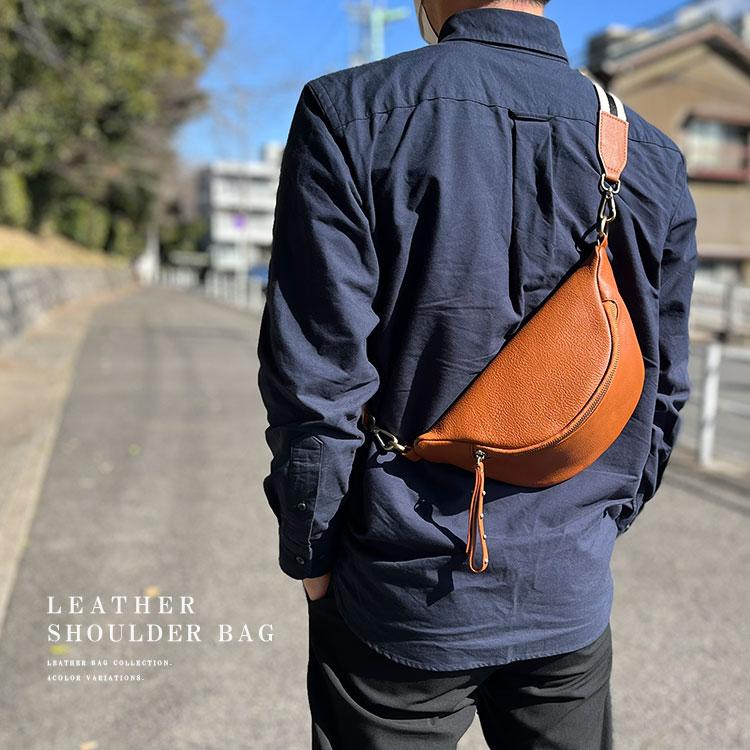 レザー ボディバッグ レザーバッグ ボディバッグ ショルダーバッグ メンズ レディース ユニ