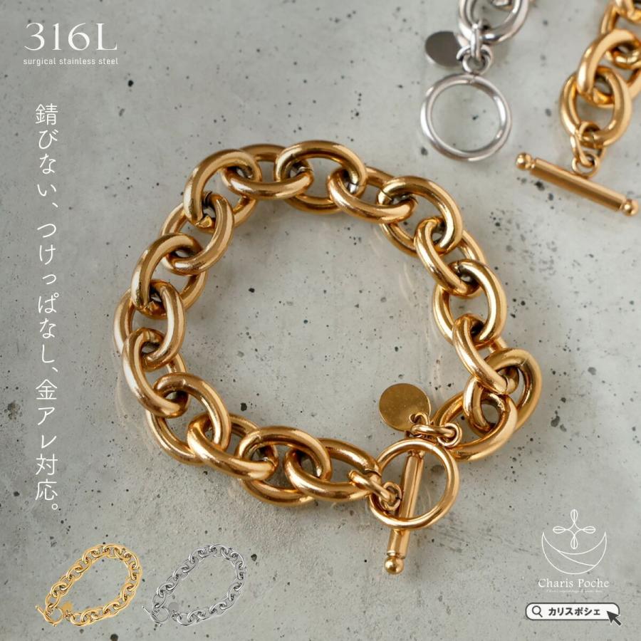 ゴールドチェーンブレスレット クリスタル装飾エルメス仕立て ab-snb013_1.jpg