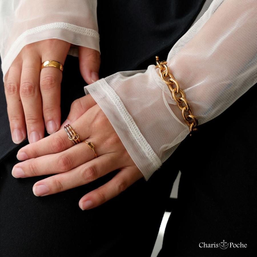 金属製チェーンブレスレット シルバーゴールド ブレスレット レディース ステンレス チェーンブレスレット