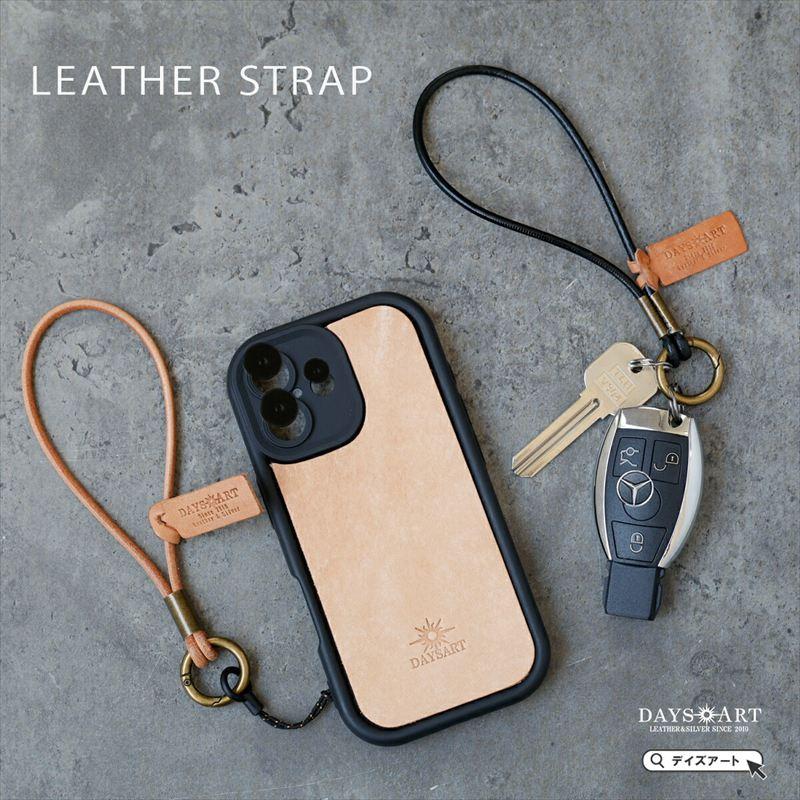 ストラップ ハンドストラップ キーホルダー 本革 メンズ レディース スマホストラップ キーストラップ 革製 キーリング バッグチャーム | 