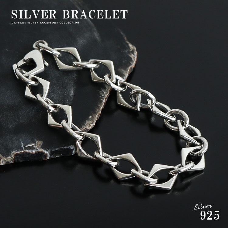ブレスレット メンズ シルバー925 チェーン シルバー チェーン