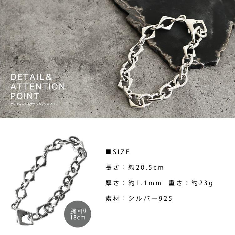 ブレスレット メンズ シルバー925 チェーン シルバー チェーン