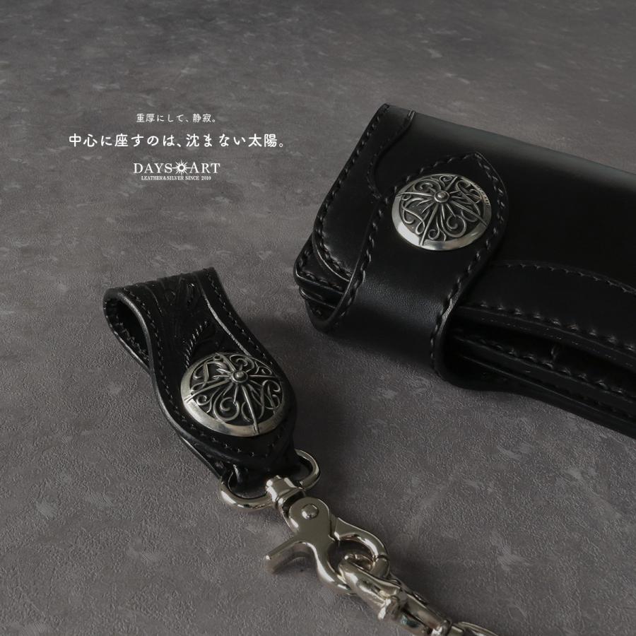 コンチョ ネジ式 メタル製 DAYSARTオリジナル 大 : 革財布・シルバー