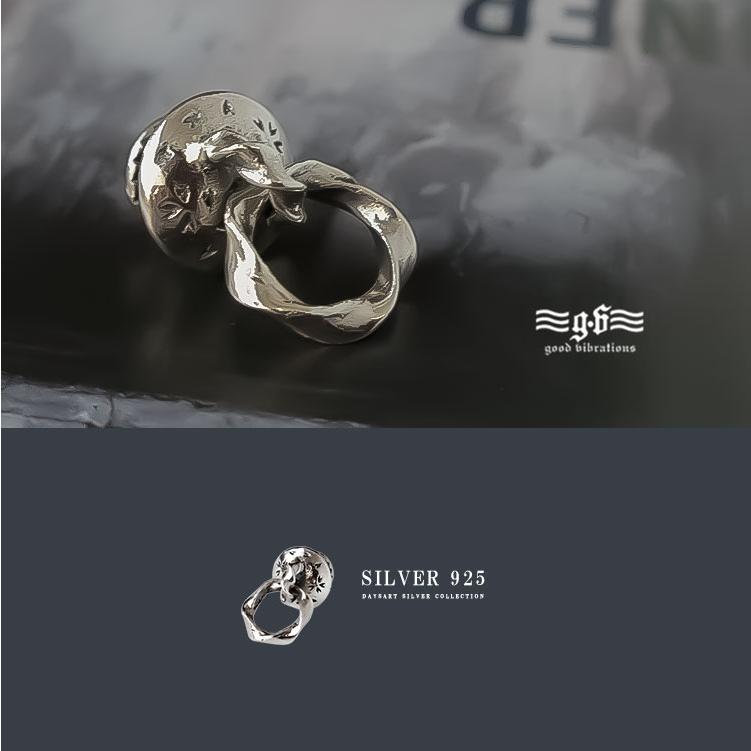 トチカン シルバー925 good vibrations 桜 サクラ 和柄 ツイスト Silver サイドコンチョ ジョイントパーツ ウォレットチェーン用_4