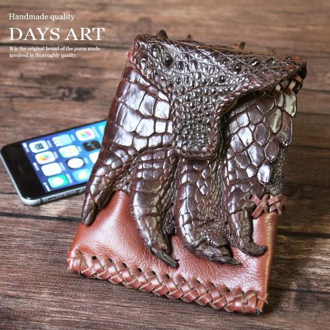 ワニ革 一点物 ベルトポーチ メンズ 本物 ワニの手 パッチワーク クロコダイル ギフト 父の日 Hd Lo003 革財布 シルバー専門店 Days Art 通販 Yahoo ショッピング