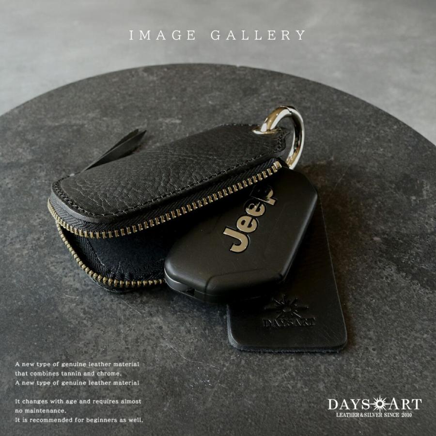 キーケース マルチケース スマートキーケース 財布 メンズ レディース 本革 イタリアンレザー 札入れ タン ヌメ革 | DAYSART | 23