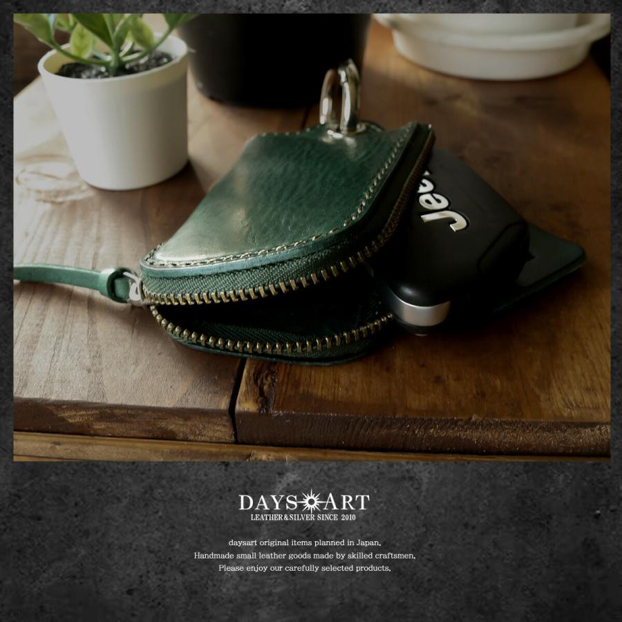 キーケース マルチケース スマートキーケース 財布 メンズ レディース 本革 イタリアンレザー 札入れ タン ヌメ革 | DAYSART | 09