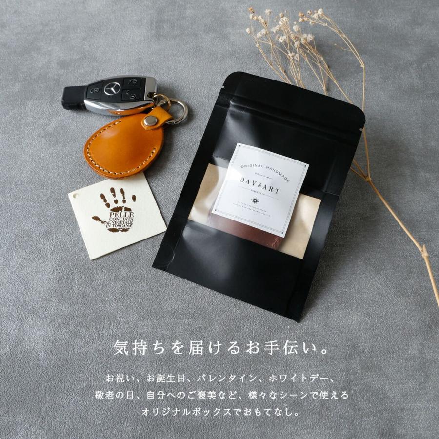 Airtag用 レザーキーホルダー 本革 イタリアンレザー 保護カバー アップル エアタグ バネフック キーリング ミッスーリレザー | DAYSART | 10