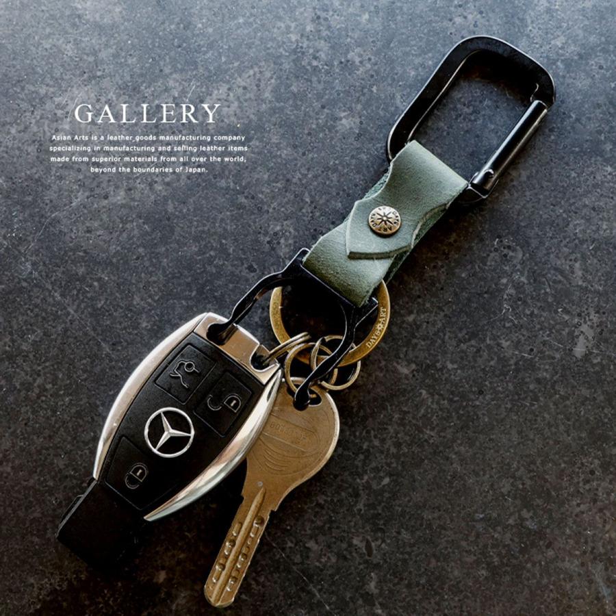 ペットボトルホルダー 本革 キーホルダー カラビナ アウトドア バネフック オイルレザー 鍵 メンズ レディース | DAYSART | 14