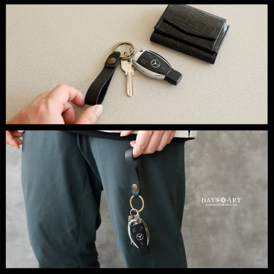 キーホルダー 本革 日本製 メンズ レディース スマートキー レザーキーリング DAYSART シンプル 革小物 ギフト |  | 09
